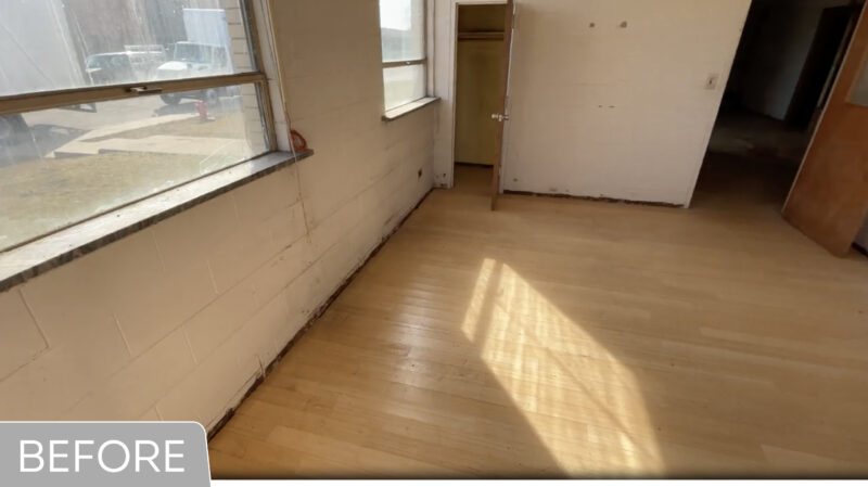 old run down conference room