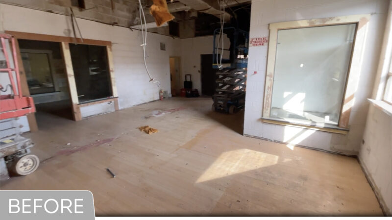 Office Space being demolished